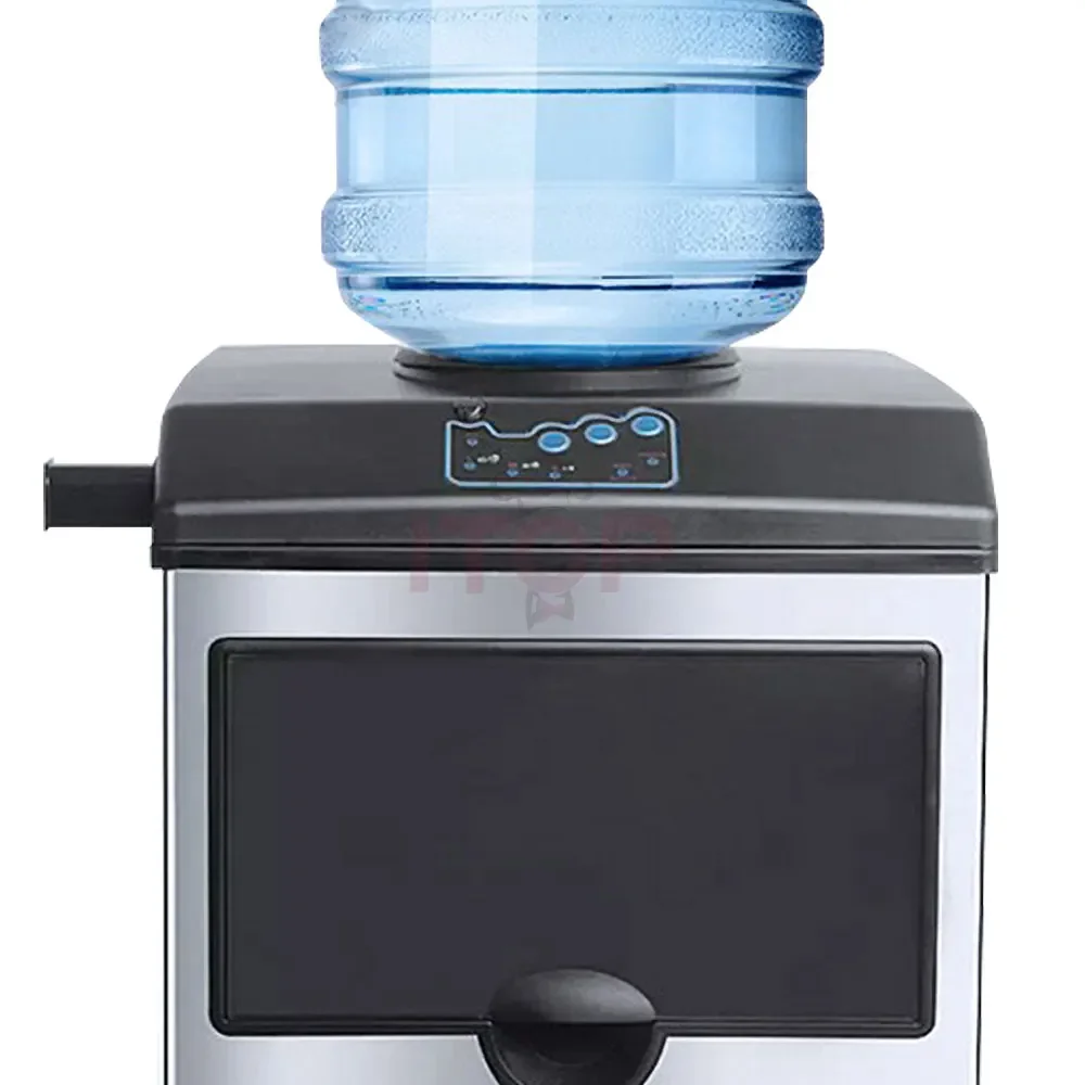 رائجة البيع 22 كجم صانع الثلج الفوري الصغير صانع الثلج المحمولة 180 واط كونترتوب كريستال الثلاجة آلة صنع الثلج صانع مكعبات