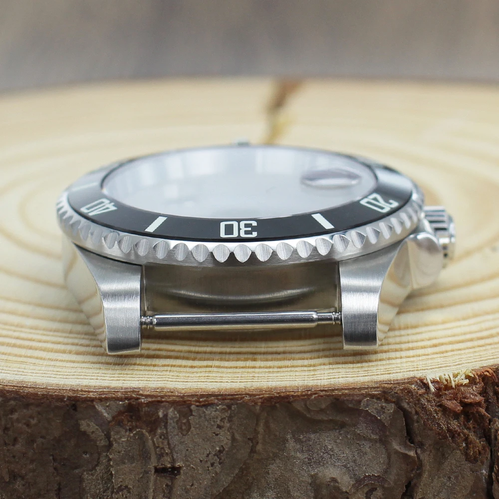 NH35 40 مللي متر ساعة حافظة الفرعية أسود أزرق السيراميك إدراج ل NH34 NH35 NH36 NH38 8205 ETA 2824 PT5000 ساعة يد تعمل بالحركة الفولاذ المقاوم للصدأ