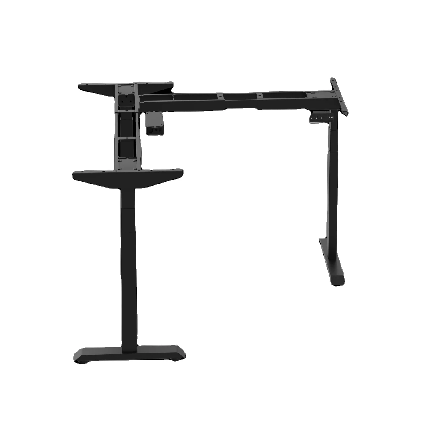 Modern L-shaped corner desk, computer desk, height-adjustable standing desk