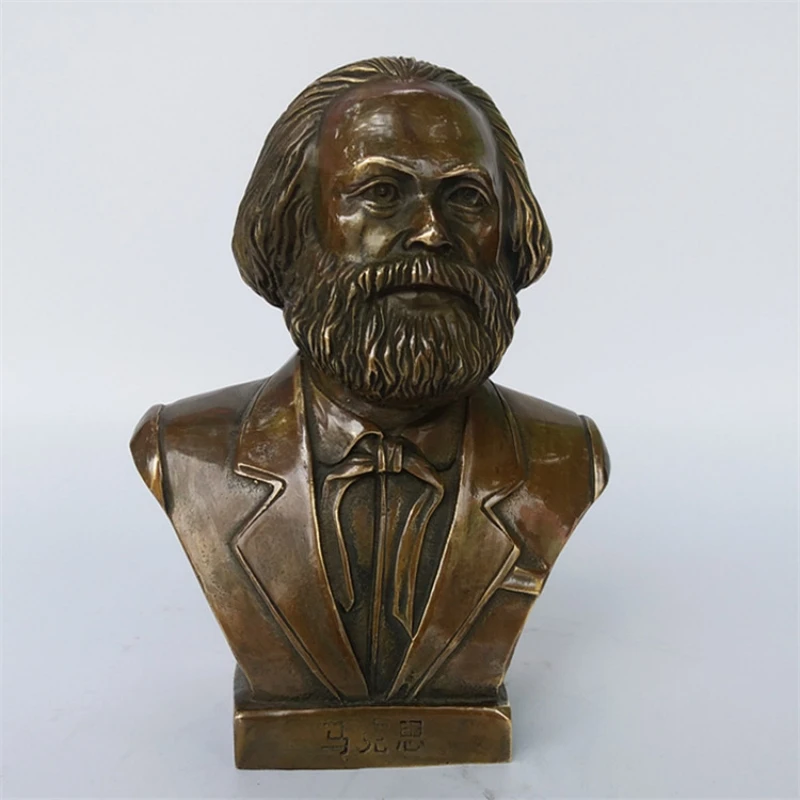 

Marx's Pure Copper Half Body Sculpture Home Decoration Ornaments