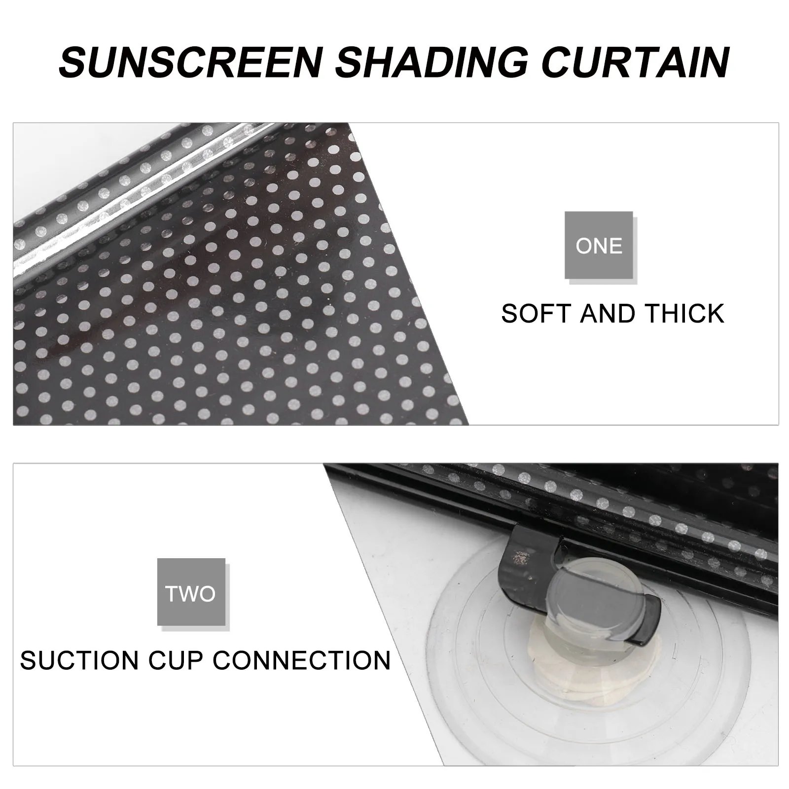 

Suction Cup Sunshade Curtain Adjustable Curtains for Door Quick Drying Temporary Blackout Travel