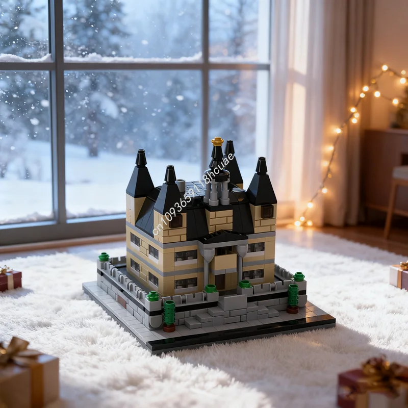 

655 шт. MOC модульный особняк 1 миниатюрная модель строительные блоки архитектурная игрушка DIY творческая идея Рождественский подарок кирпич детский день рождения