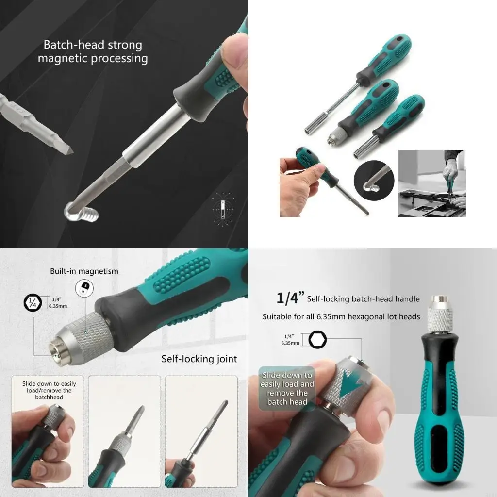 964e 3piece 1/4 cala śrubokręta