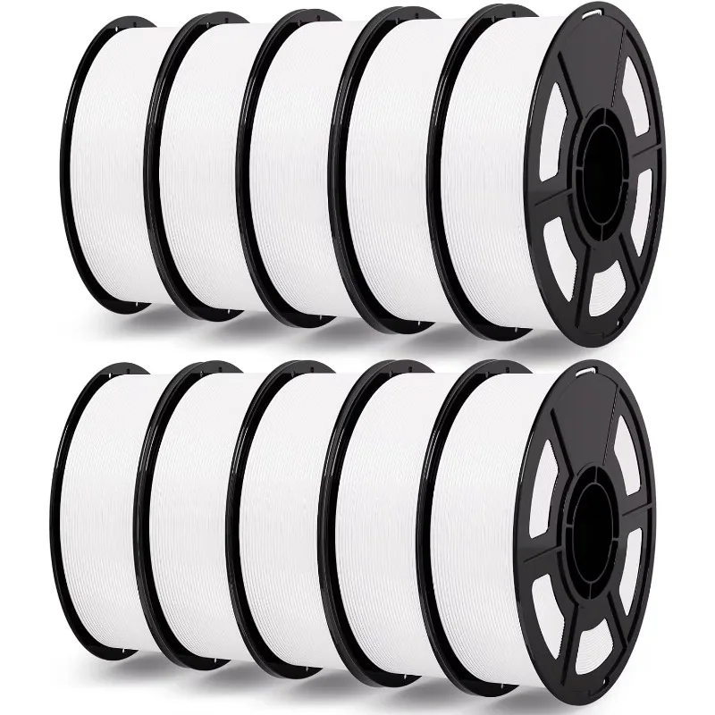 ^For PETG Filament 1.75mm Bundle 10KG White, 3D Printer Filament 30-300mm/s Printing Compatible with Bambu Lab, AMS, AMS Lite