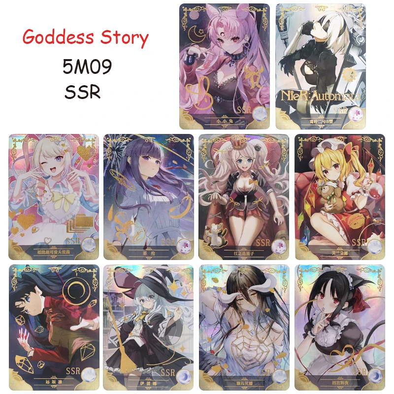 Dea storia 5 m09 serie SSR Tohsaka Rin Albedo Shinomiya Kaguya collezione di giochi Anime Rare Bronzing Flash Card ragazzi giocattoli regalo