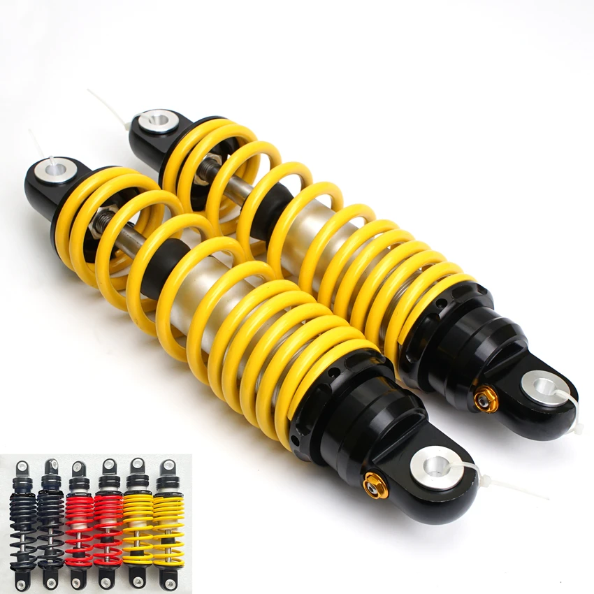 Motorcycle 245 250 265mm Shock Absorber Rear Suspension Round Hydraulic Oil GAS Adjust NIU Scooter Dirt Pocket Bike Quad Pitbike