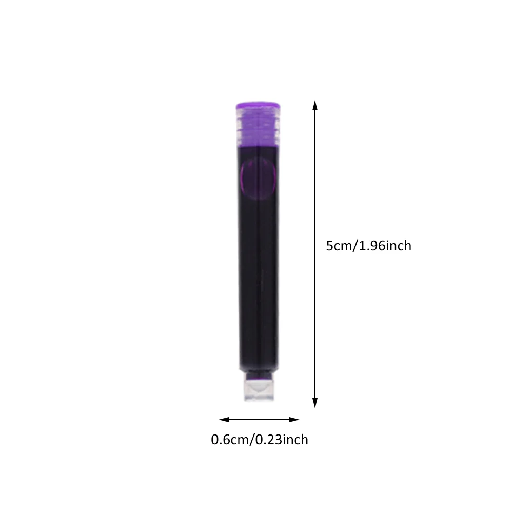 Purple Ink Fountain Pen Plastic Automatic Replacement Student Colorful Pens