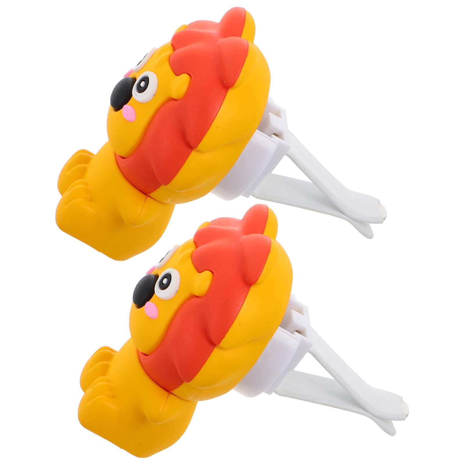 

2Pcs Car Vent Clip Lion Aromatherapy Plastic Clip Durable Creative Car Air Freshener Interior Accessories Plastic