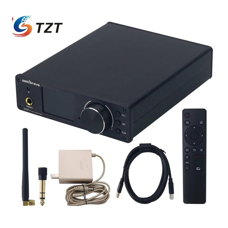 TZT Semibreve DA50/ DA50Pro Stereo Audio Decoder Headphone Amp w/ AK4499EX & USB Digital Interface for AMANERO