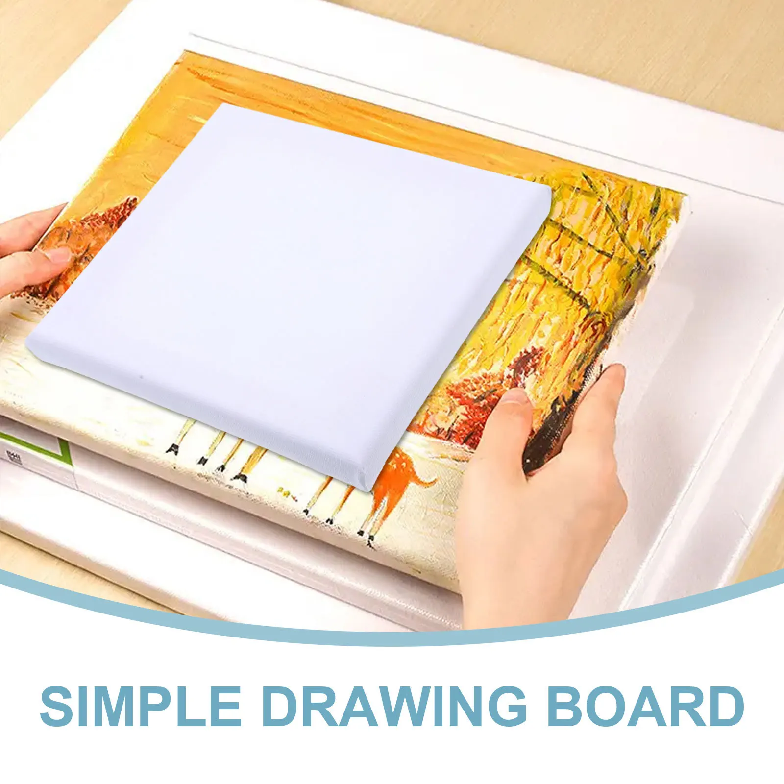 

5pcs Oil Painting Canvas Boards Stretched Wooden Panels For Acrylic Watercolor Diy Art Craft Projects Beginners Decor