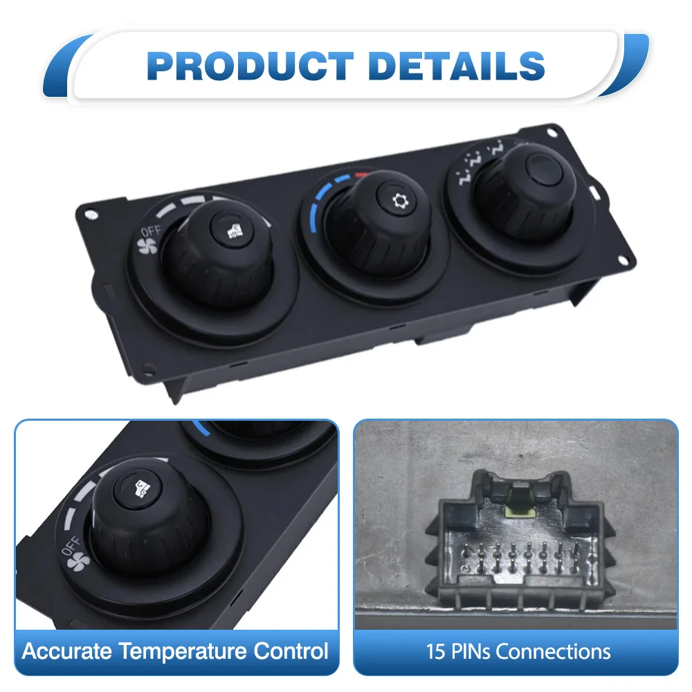 لشاحنة كينوورث 2006-2025 سيارة HVAC A/C سخان تكييف الهواء وحدة التحكم في المناخ لوحة F21-1013-21-000 ، F21-1013-11-000 #6