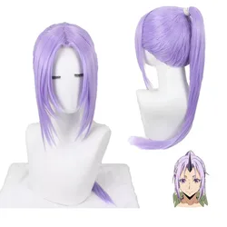 HalloweenThat Time I Got Reincarnated as a Slime Shion Cosplay Wig Long Purple Hair Heat-resistant Fiber Hair +Wig Cap Headwear