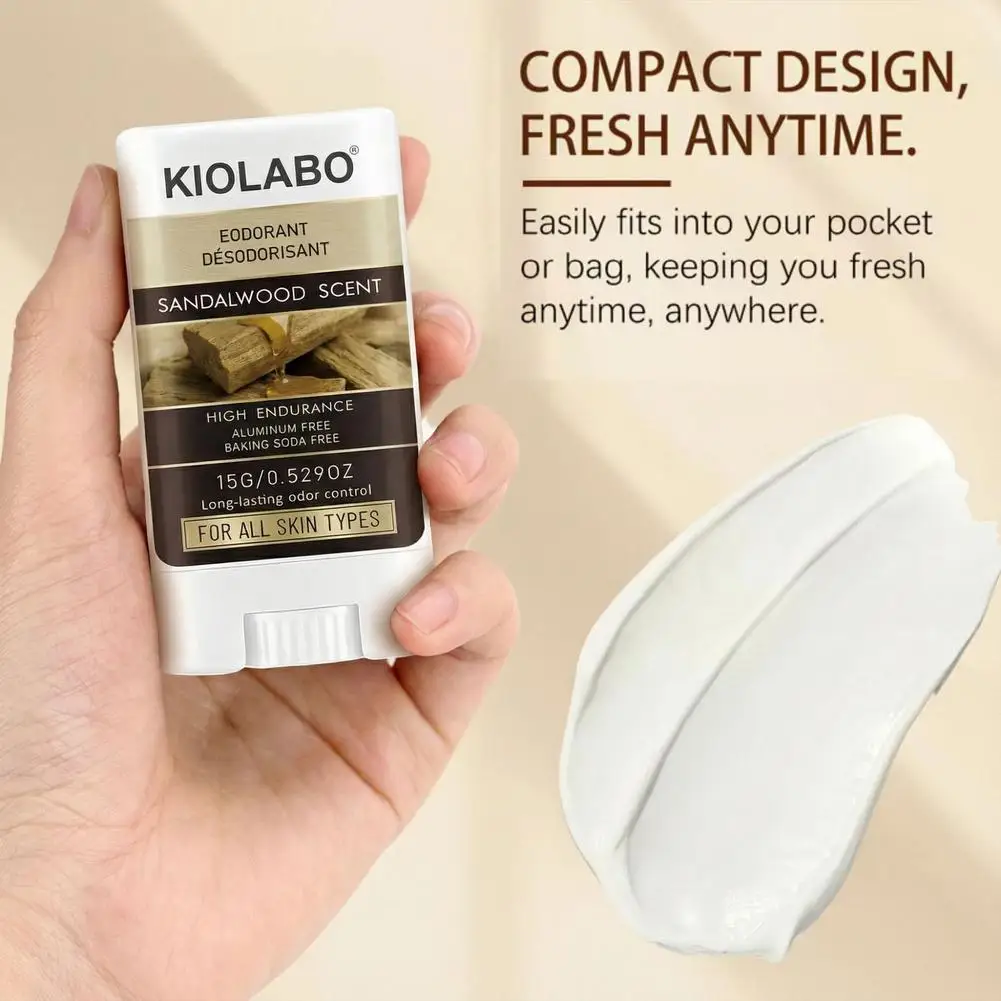 Fresh Mint & Sandalwood Anti-Sweat Cream, Long-Lasting Odor & Moisture Control For Hands, Feet & Underarms, Fast-Absorbing