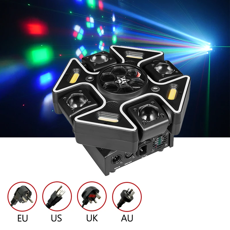 26CH DMX512 Stage Light Autorun Sound Control Master-slave DJ Disco Party Light Dimmable Professional High Frequency Strobe
