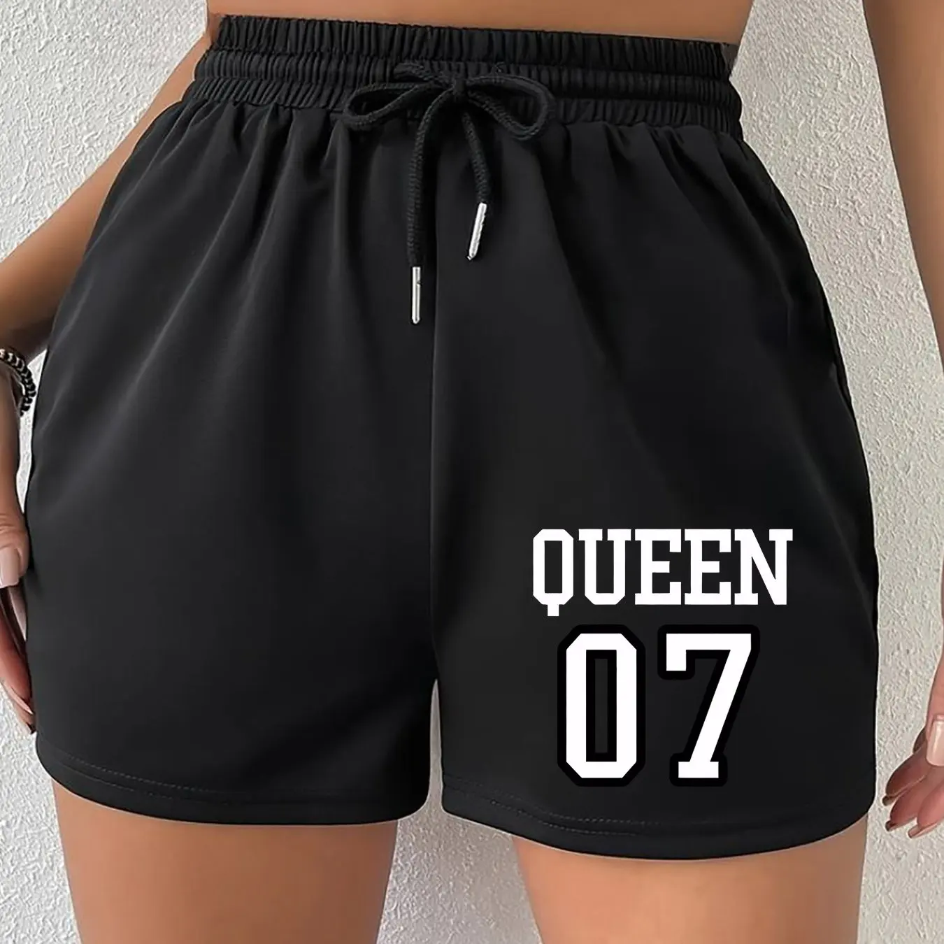 Trendy Printed Women's Shorts Summer Casual Versatile American Trendy Outerwear Pants Summer Beach Pants