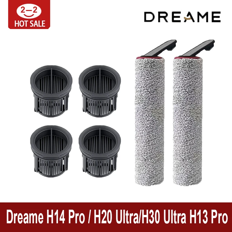 

Original Dreame H14 Pro / H20 Ultra/H30 Ultra H13 Pro Floor Scrubber Vacuum Cleaner Roller Brush Hepa Filters Accessories