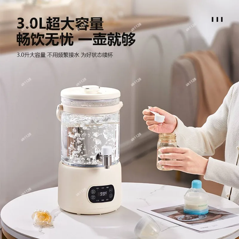 110V Large Capacity Electric Health Pot Water Boiler Tap Design Tea Maker Herbal Brew Kettle