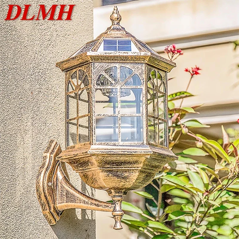 

DLMH Contemporary Solar Outdoor Waterproof Wall Lamps Simplicity Creative Balcony Hallway Courtyard Villa Gate Hotel