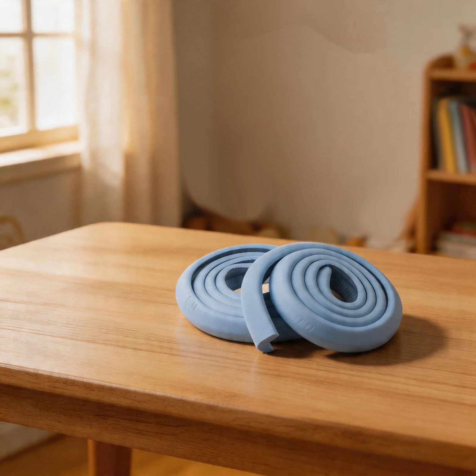 Protective foam sponge mats with anti collision strips for stair steps and furniture edges offering cushioned comfort