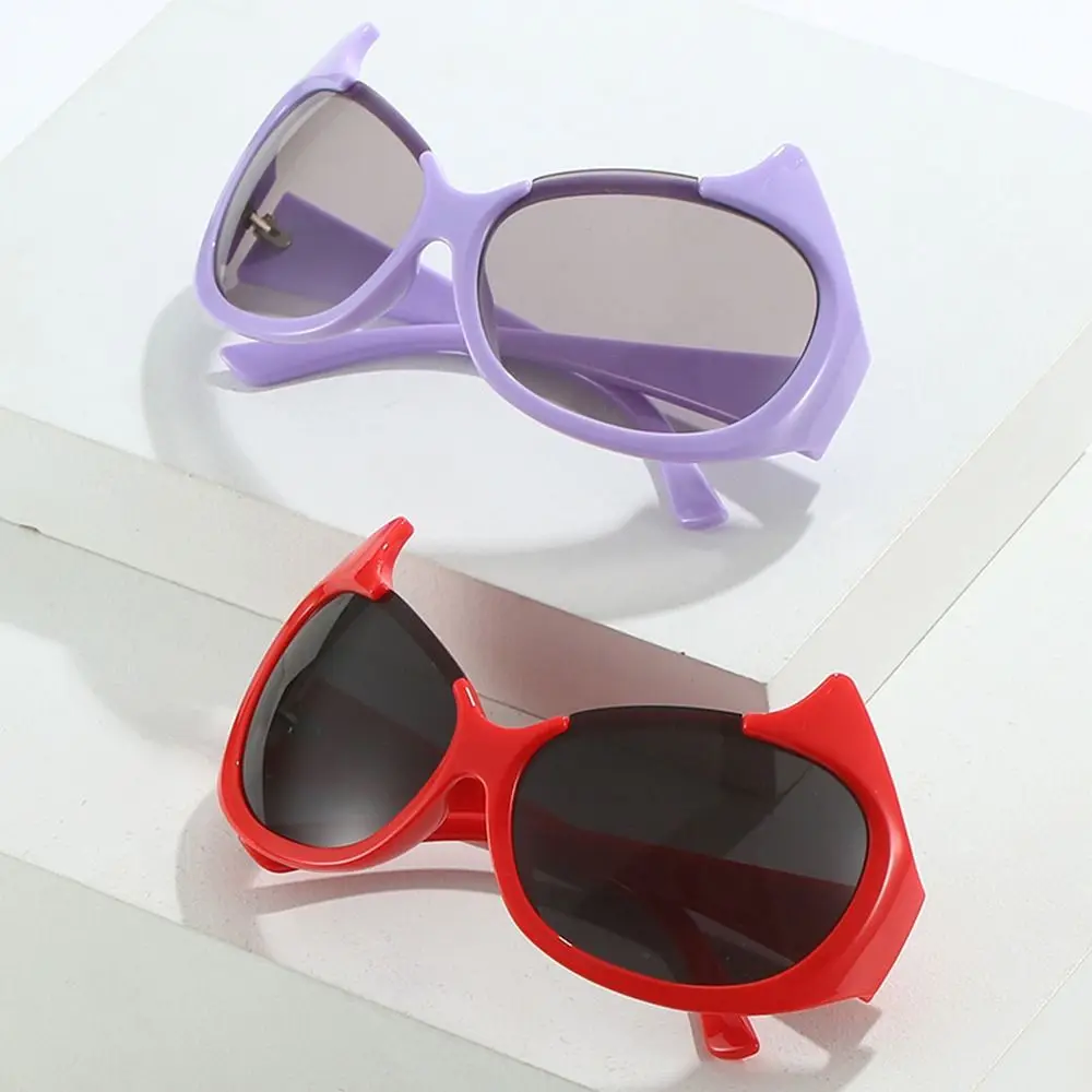 

Gradient Hip Hop Punk Shades Y2k Sunglasses Devil Sunglasses Cat Eye Sun Glasses