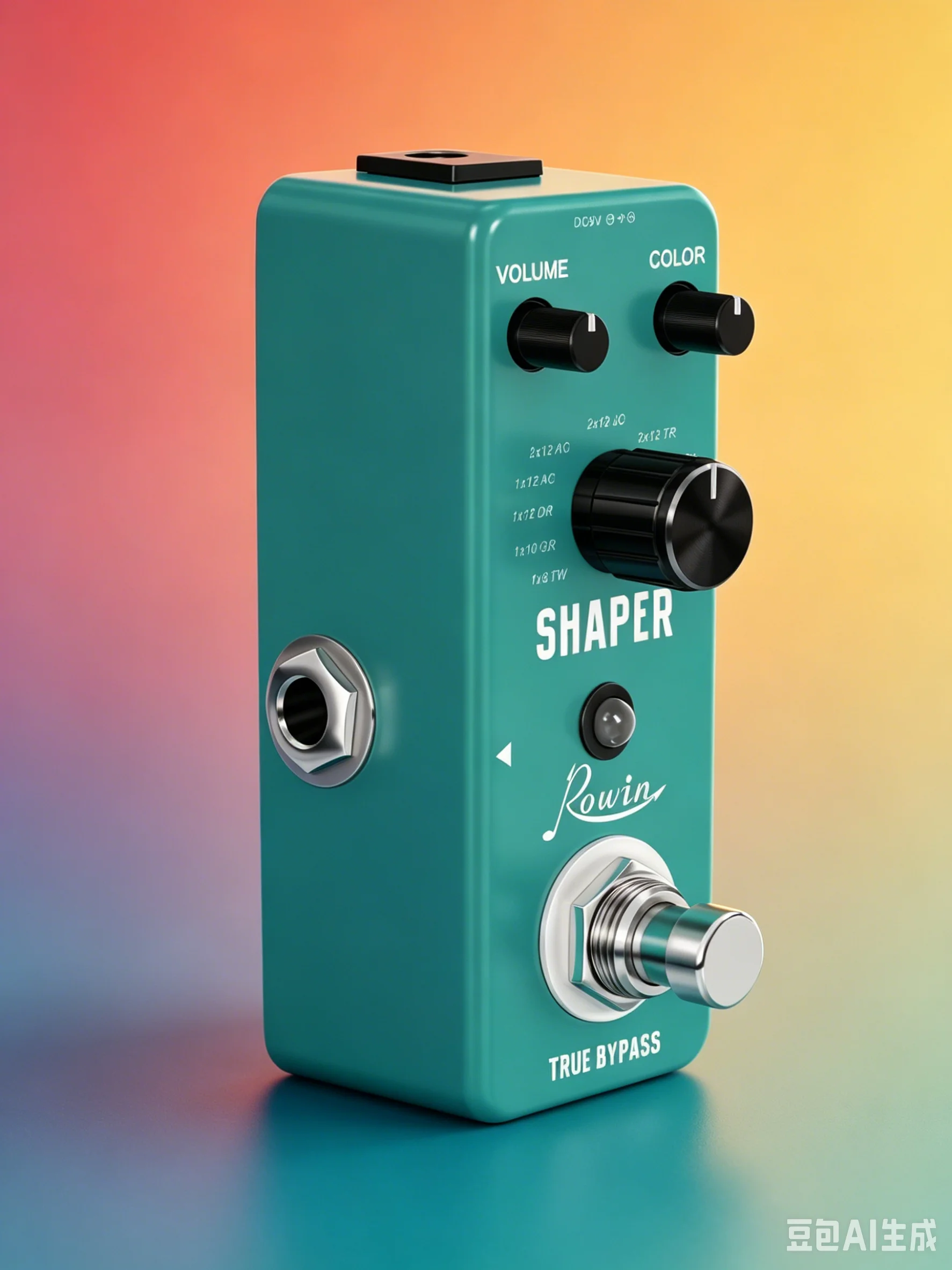 Rowin LEF-3802 Shaper Cabinet Simulator Pedal, 11 Amp Cab Simulations True Bypass Guitar Effect