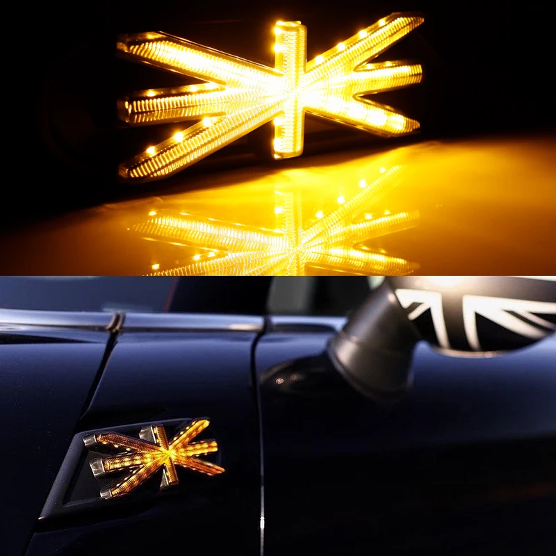LED الجانب الحاجز ماركر مؤشر ضوء لسيارات BMW MINI كوبر S R56 R57 R58 R59 الديناميكي بدوره إشارة مصباح ليد 2007-2014
