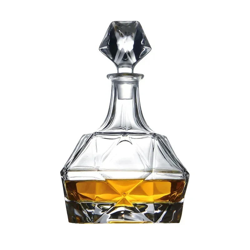 

Party Barware Liquor Glass Alcohol Bottle with Glass Stopper, Whiskey Decanter for Liquor Scotch Bourbon, 900ml