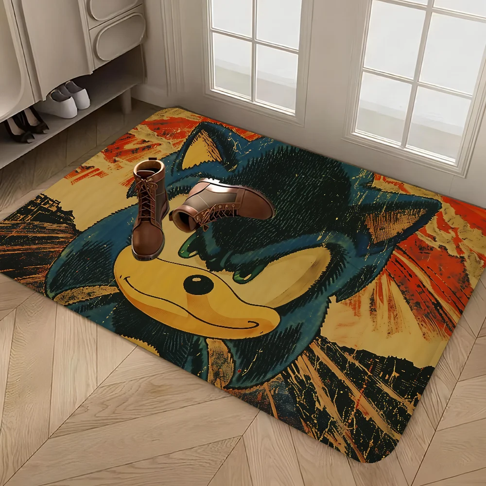 S-Sonic The H-Hedgehog Kitchen Mat Cheaper Anti-slip Modern Living Room Balcony Printed Modern Home Decor