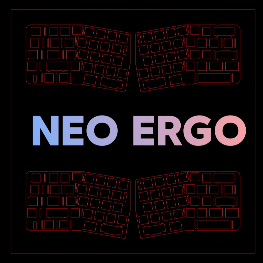 Neo Ergo Mechanical Keyboard Positioning Plate Customized PP POM ABS Carbon Brass FR4 CNC Gaming Keyboard Accessories Diy Gift