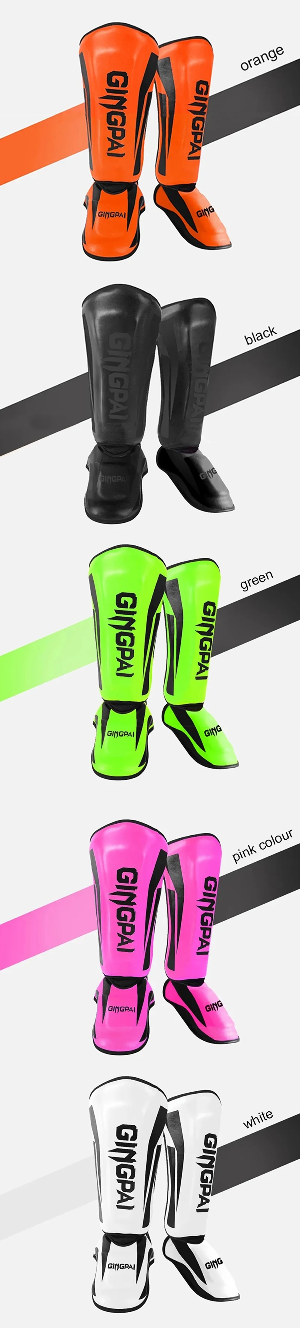 Kickboxen Boxen Schienbeinschutz Pads Muay Thai Kampfsport Sanda Wushu Beinschutz Taekwondo Knöchelschützer – Detail 10