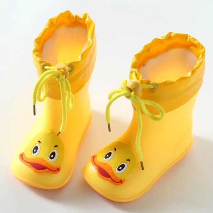 All Season Children Rain Boots Detachable Keep Warm Liner Cartoon Animal Boy Girl Waterproof Children Shoes