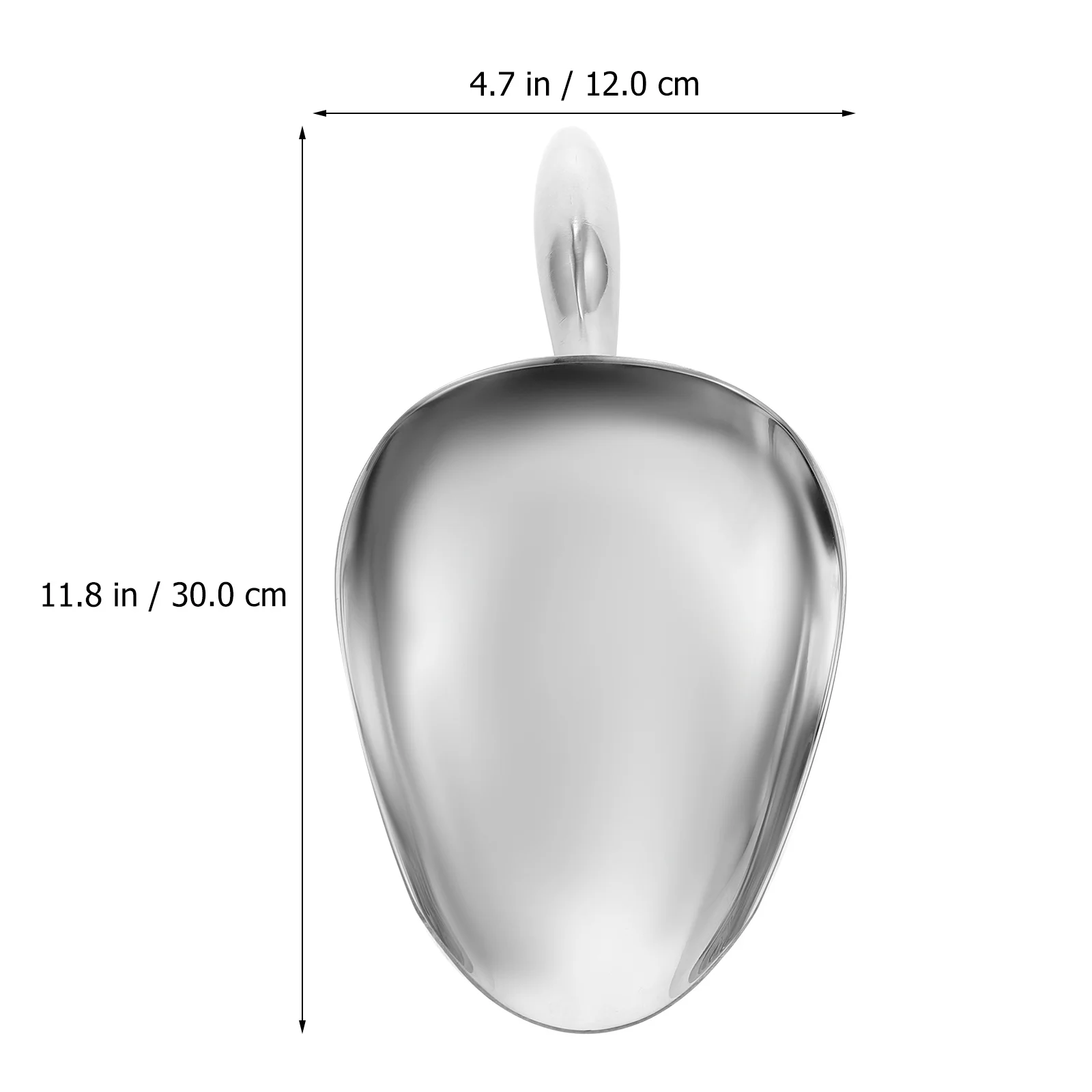 

1Pcs Thickened Ice Cube Scoop Stainless Steel Multifunctional Shovel for Kitchen Flour Storage Practical Tool Silver