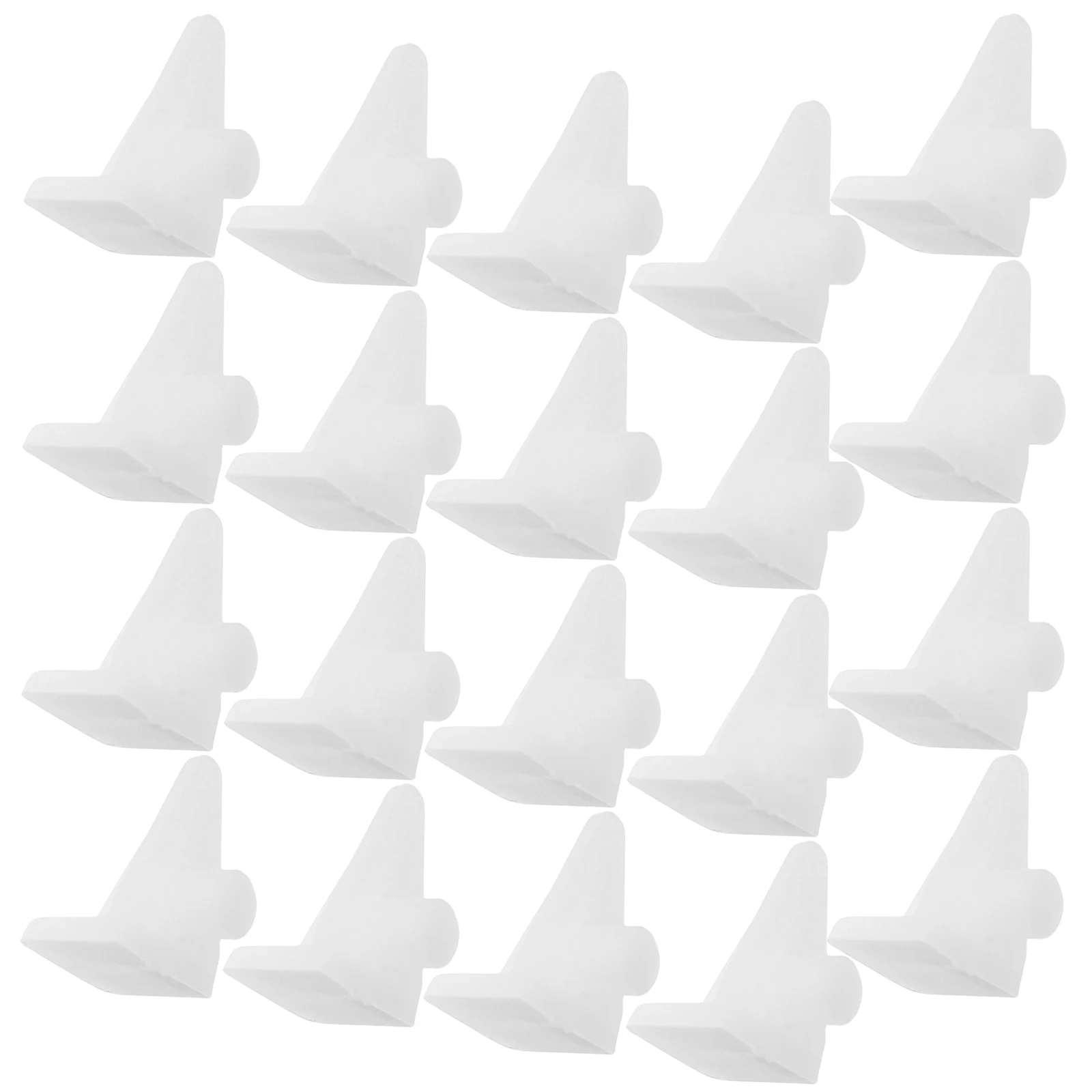 

50pcs Pegs White Plastic Brackets For Cabinet Bookshelf Kitchen Shelf Support Clips Durable Adjustable Heavy Duty Closet