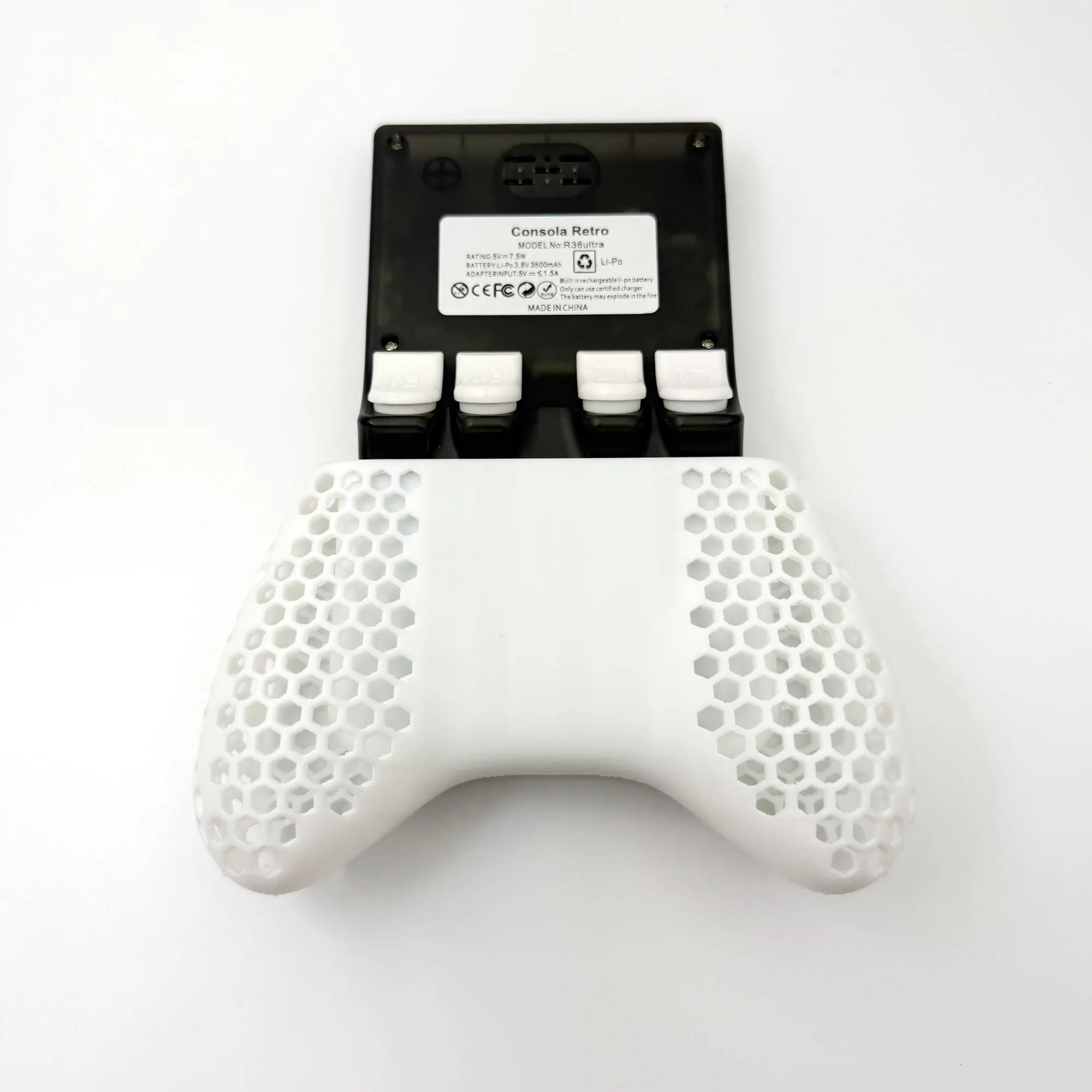 R36Ultra Grip Hohldesign für ein Komfortables Haltgefühl 3D-Gedruckter Griff für R36 Ultra Konsole DIY-Zubehör – Detail 5