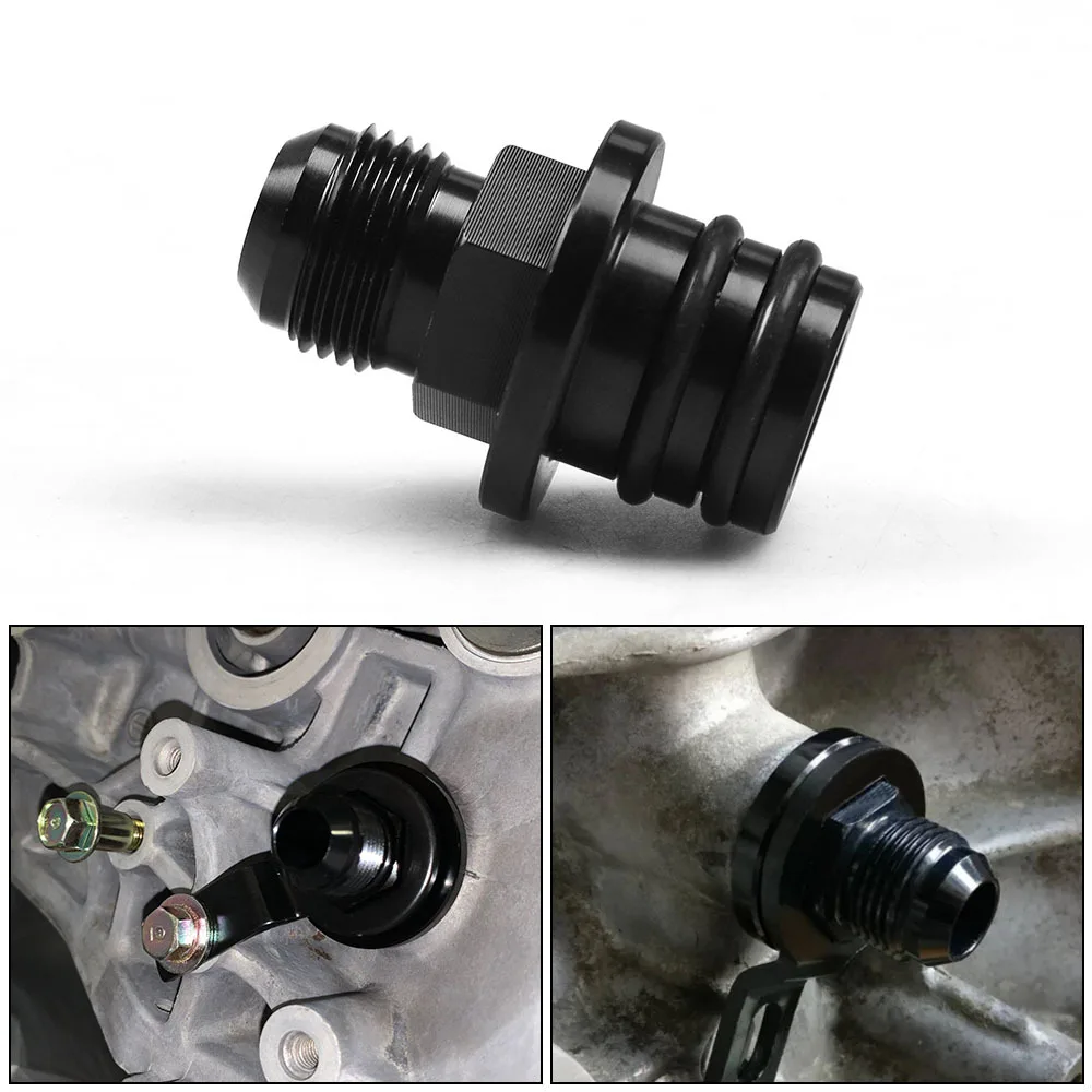 For Honda Acura B16 B18 10AN Oil Catch Can Breather Fitting, Block Plug Adapter Engine Mod Replacement Part