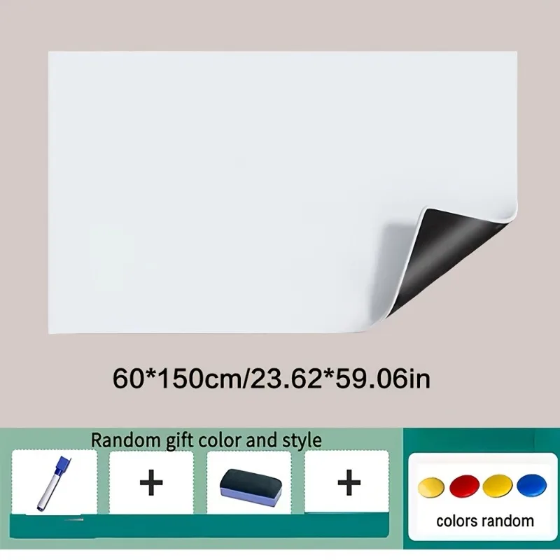 Erasable Magnetic Whiteboard Sticker Set, Suitable for Back To School Season, Classroom, and Office Use (without Self-adhesive)