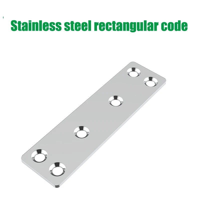 Flat angle 304 stainless steel straight angle code furniture door and cabinet laminate connection fixed hardware fittings