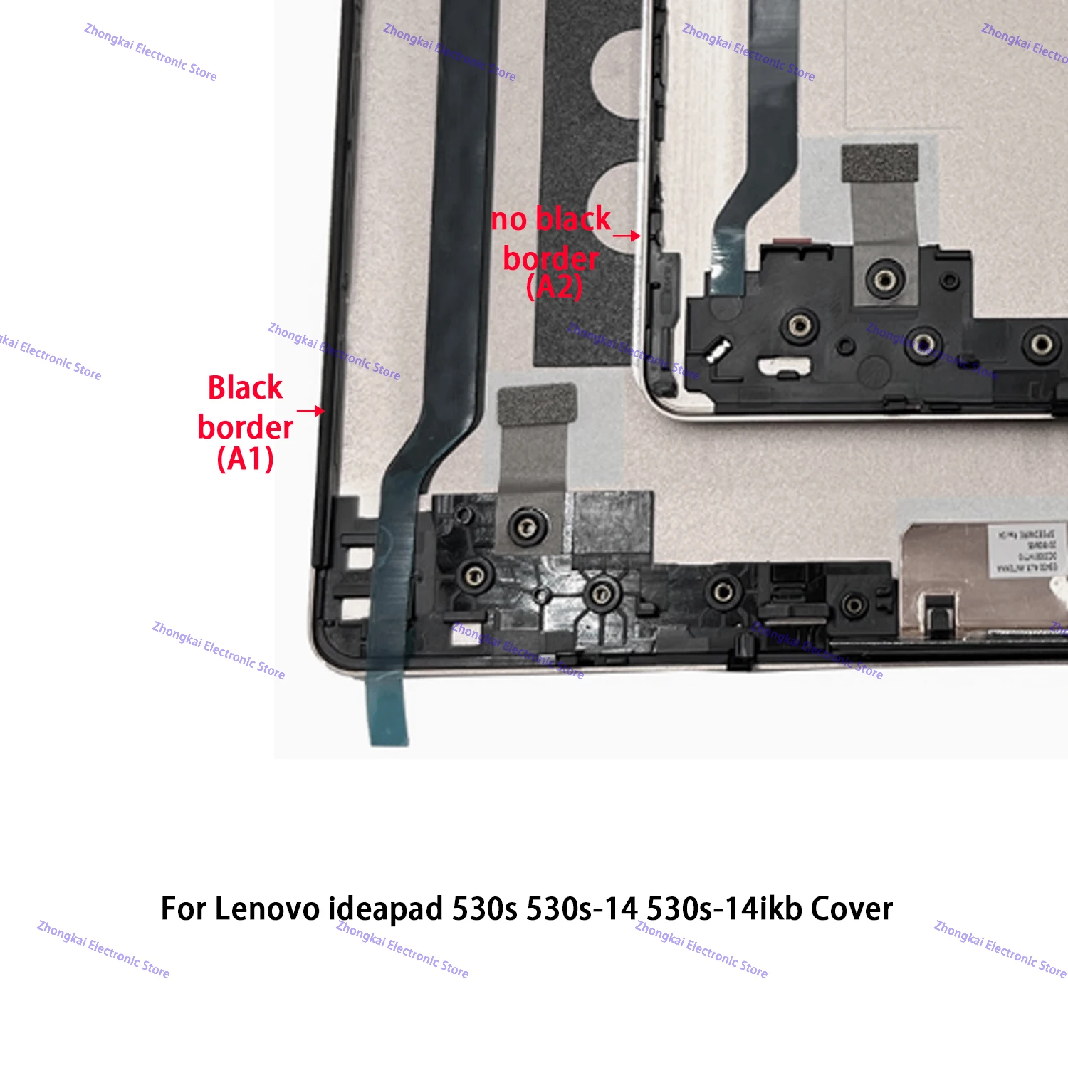 Imagem -02 - Original para Lenovo Ideapad 530s 530s14 530s-14ikb Portátil Capa Traseira Moldura Apoio para as Mãos Base Inferior Capa am 171000130 am am 171000430