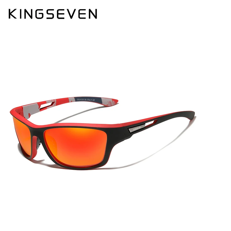 KINGSEVEN Polarisierte Radfahren Sonnenbrille Männer UV400 Mode Neue Sport Stil Quadrat Sonnenbrille Männliche Outdoor Brillen Brille