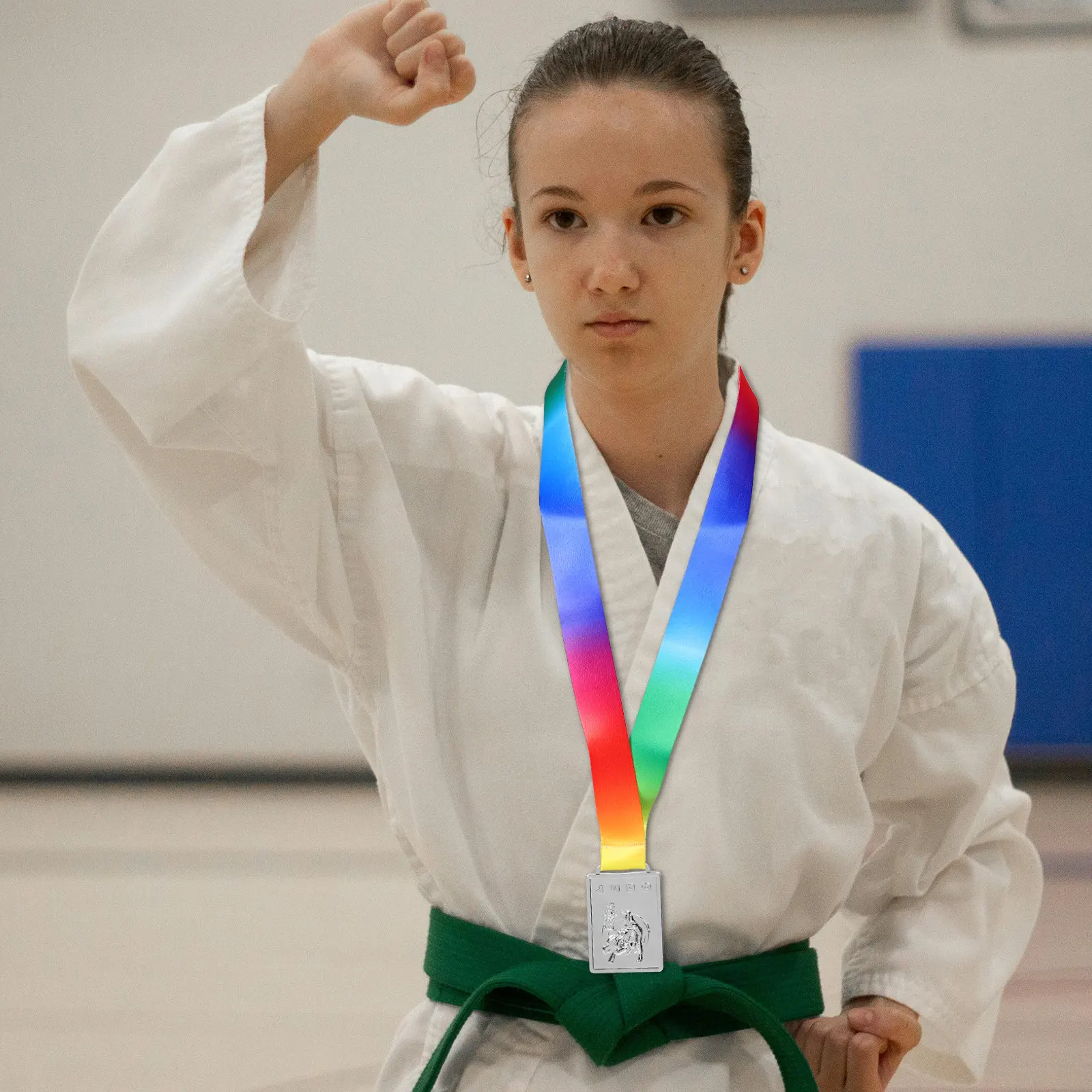 Distinguished Metal Judo Medals Silver Tone Memorial Award Medals for Schools Martial Arts Events Sports Games First Place