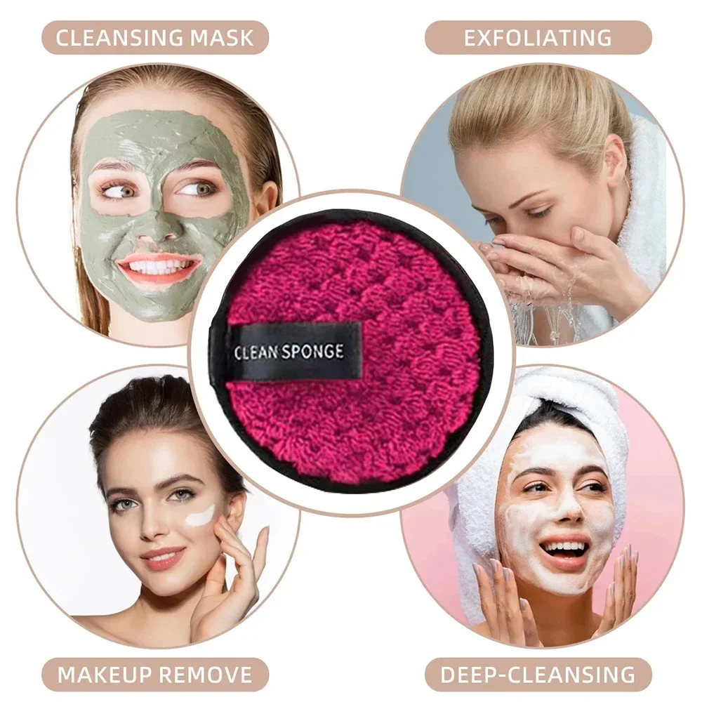 20pcs Rose red Makeup Tools Kit Makeup Sponge Finger Puff Air Cushion Headband Wristband Makeup Remover Puff Holiday Gift