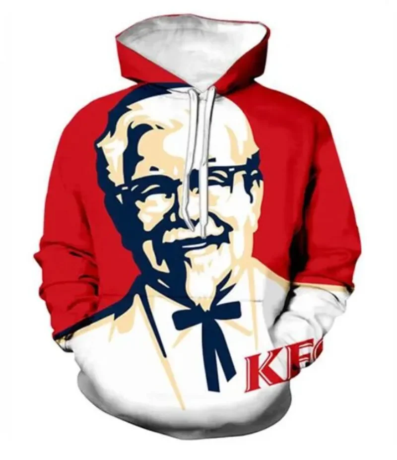 New Men/Womens KFC Colonel Funny 3D Print Fashion Tracksuits Crewneck hoodie Hip Hop Sweatshirt and Pants + Hoodies TZ04