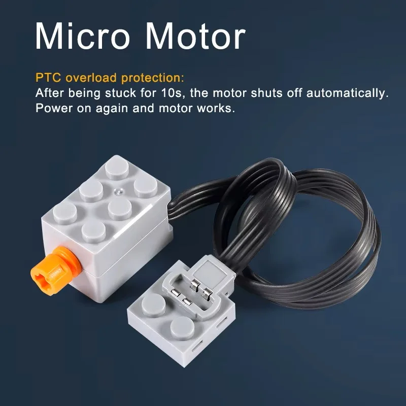 Technical Parts  Micro Motor Multi Power Functions Tool PF 8883 Model Sets Building Blocks Bricks Compatible All Brands DIY toys