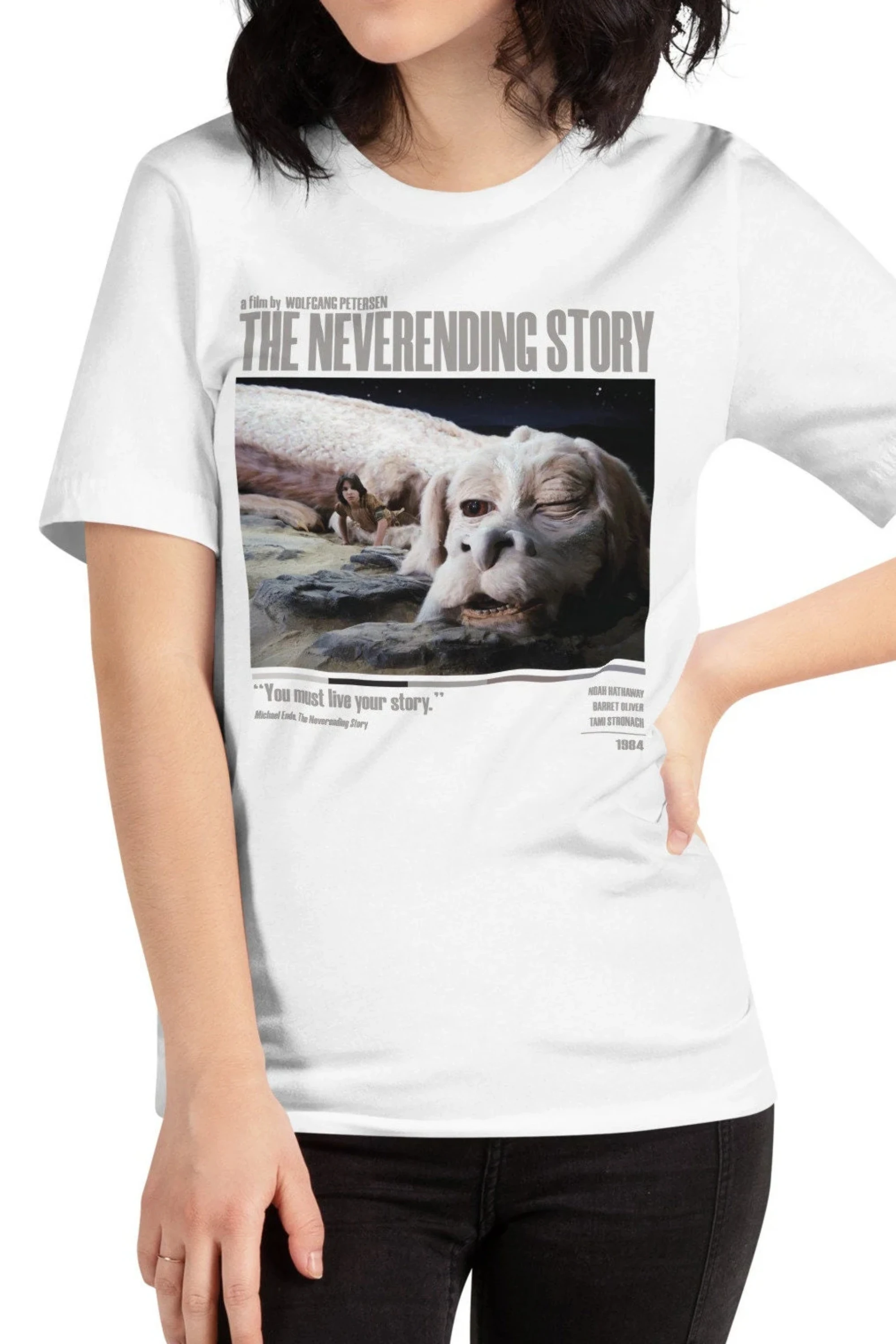 The Neverending Story Printed Women's T-shirt Spring/Summer Fashion Trend Pure Cotton Top Neutral Short Sleeve T-shirt