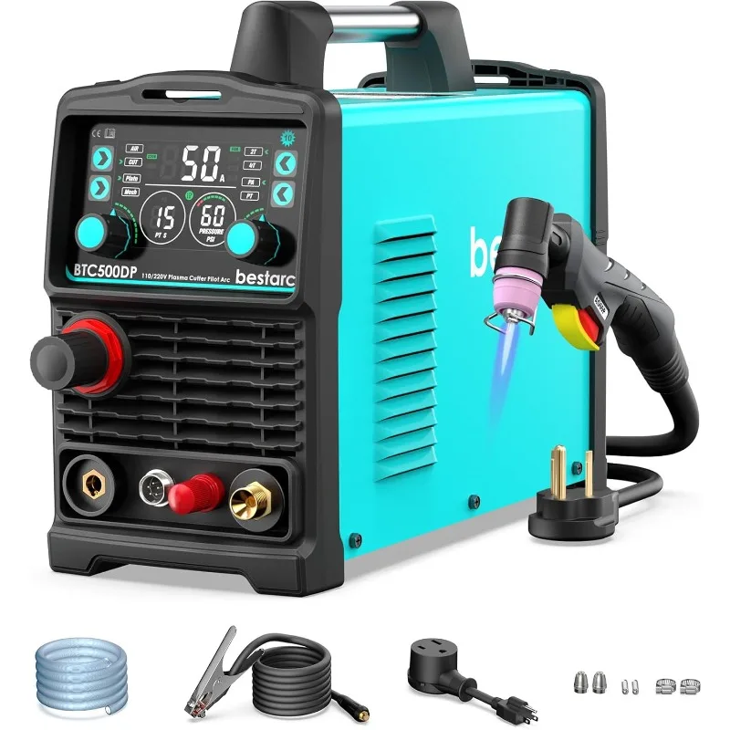 Plasma Cutter, Pilot Arc [Air Sensor Technology] 110/220V BTC500DP 10th Generation