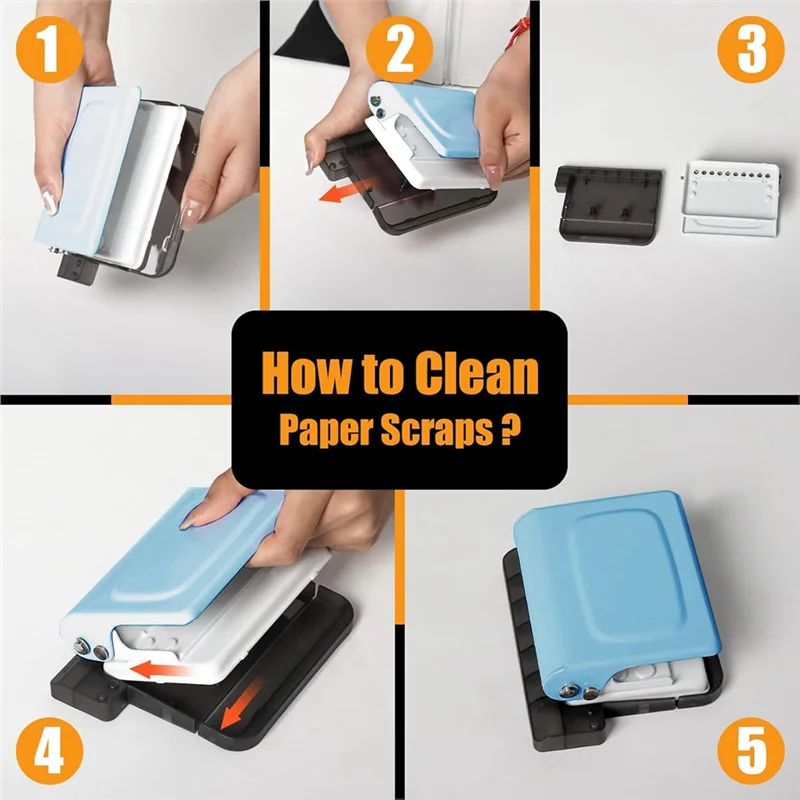 

Машина для переплета дырокола CS-10 для планировщиков, 10 многоцветных переплетов в комплекте, 30 отверстий на A4 и 20 A5, синий