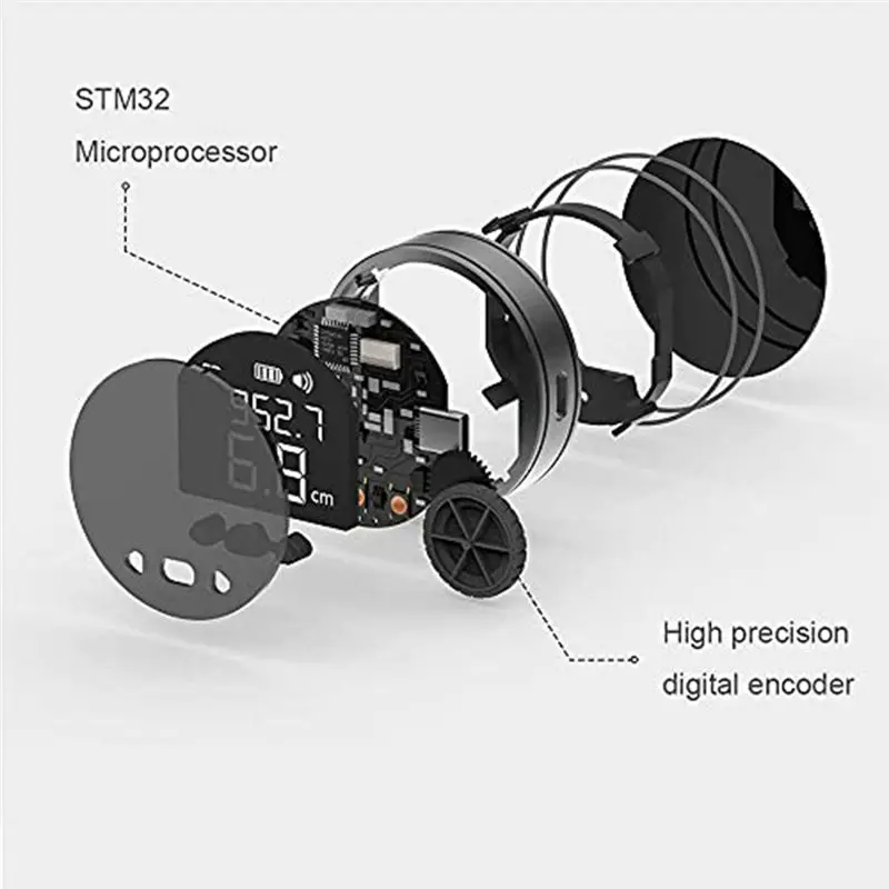 A76I-324Ft Electronic Digital Tape Measure Digital Tape Measure With LCD Display Digital Ruler For Flat Arcs