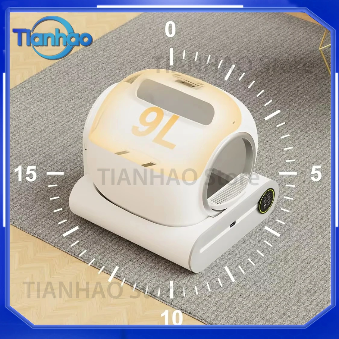 for Tuya Smart Cat Toilet Automatic Cleaning System with OEM Deodorizing Ozone Technology and Accessories