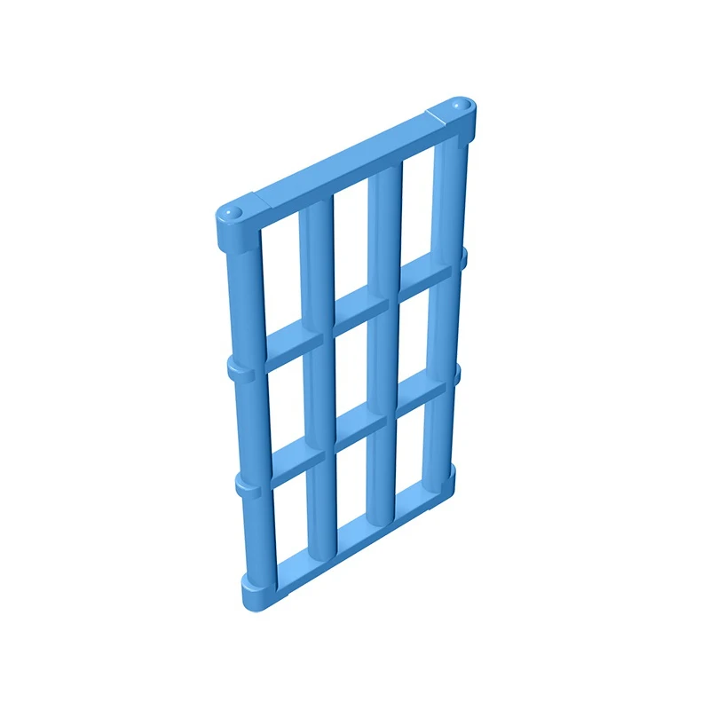 Gobricks GDS-875 Bar 1 x 4 x 6 Grille with End Protrusions compatible with lego 92589 toys Assembles Building Blocks Technical