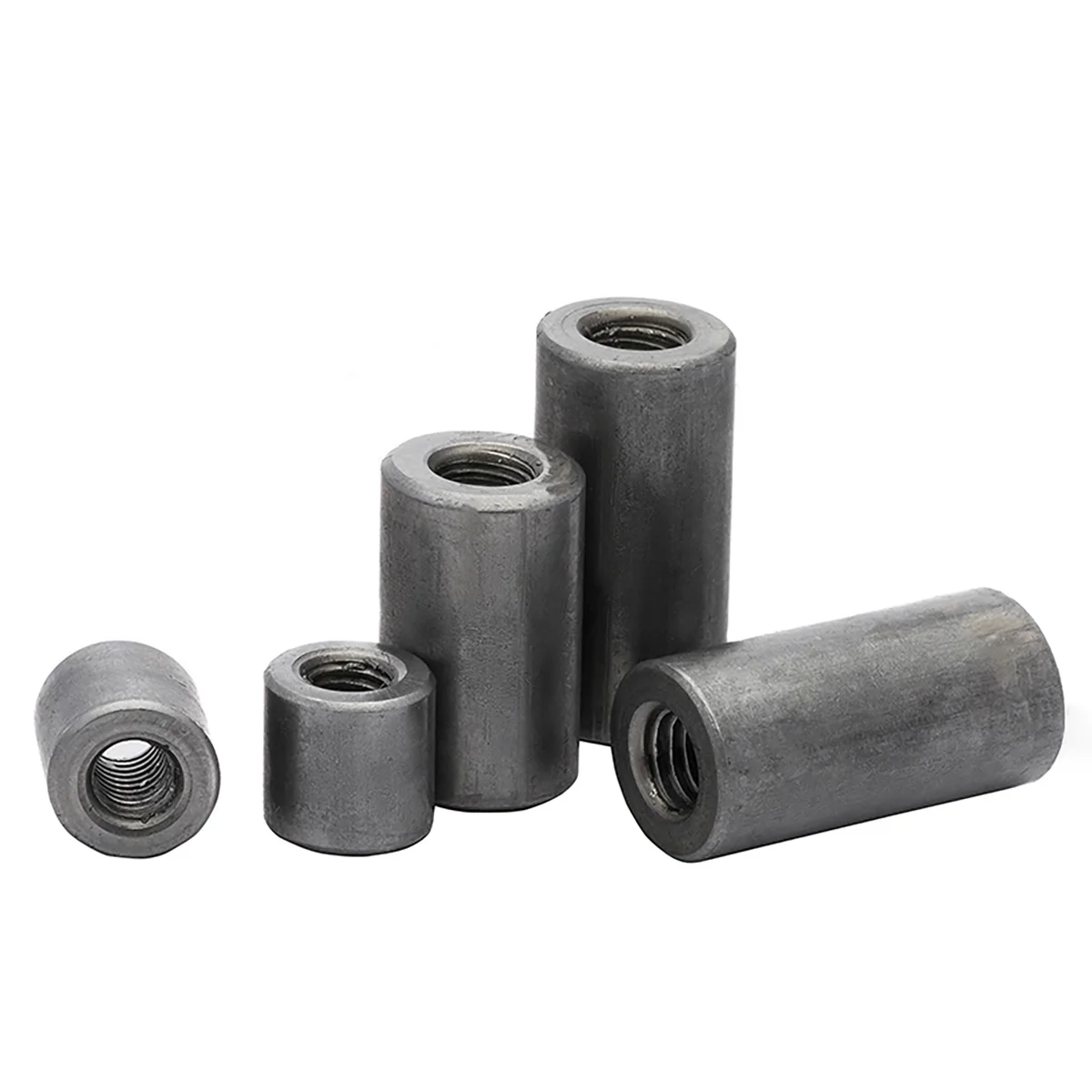 

Углеродистая сталь естественного цвета удлиненная цилиндрическая гайка звеньевая втулка сварка и компрессионное формование M4M5M6M8M10M12M14M16